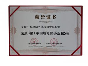 2017中国磷复肥企业100强